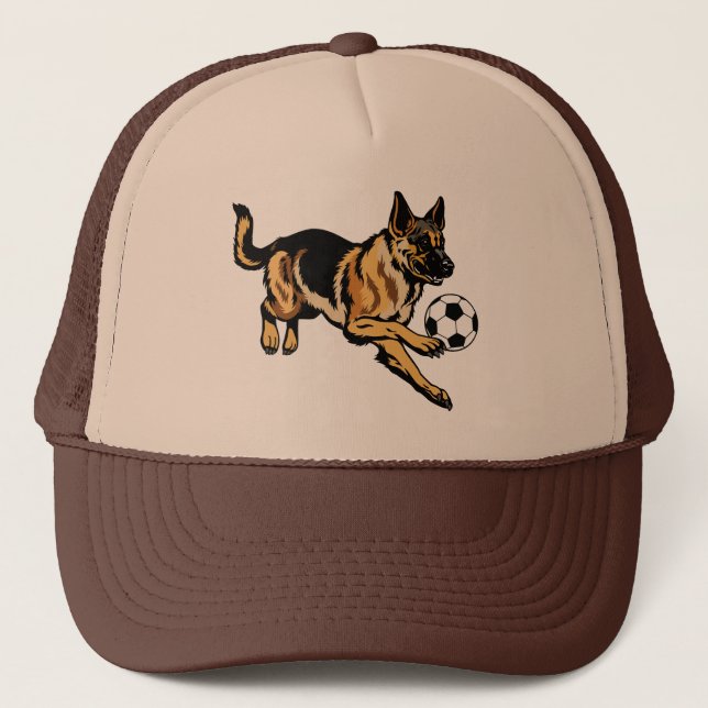 german shepherd dog trucker hat (Front)
