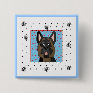 German Shepherd Dog Tshirts and Gifts Button