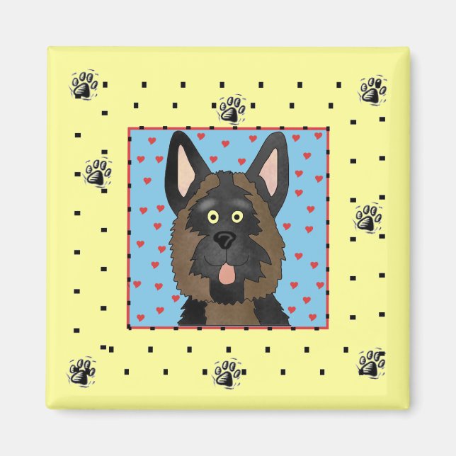 German Shepherd Dog Tshirts and Gifts Magnet (Front)