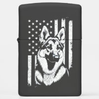 German Shepherd Dog USA American Flag 4th Of July