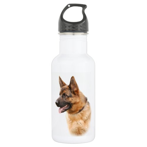 German shepherd dog water bottle