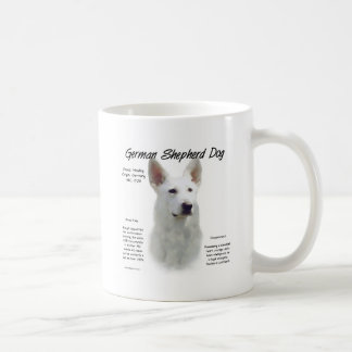 German Shepherd Dog (wht) History Design Coffee Mug