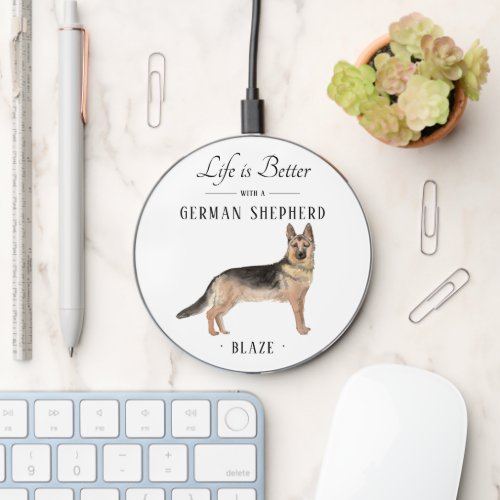 German Shepherd Dog Wireless Charger