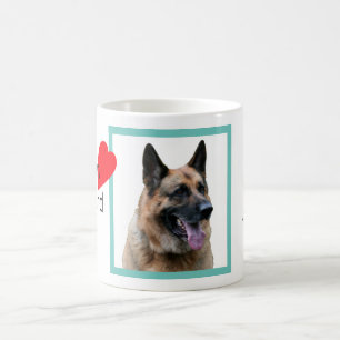 German Shepherd dog with name, dog lover's Coffee  Coffee Mug