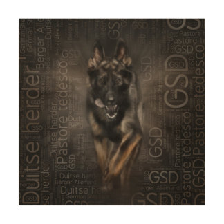 German Shepherd Dog - Working line Word Art