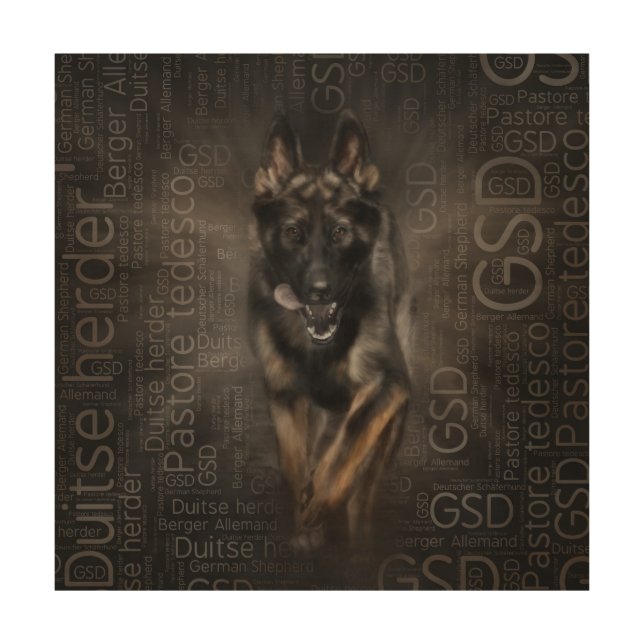 German Shepherd Dog - Working line Word Art (Front)