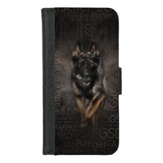 German Shepherd Dog - Working line Word Art iPhone 8/7 Wallet Case