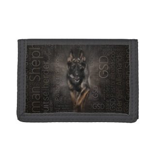 German Shepherd Dog - Working line Word Art Tri-fold Wallet