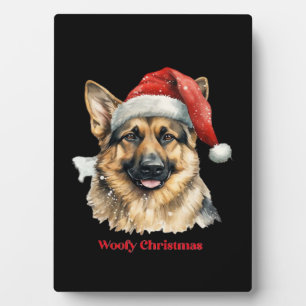 German Shepherd Dog Xmas Christmas Gift Ideas Woof Plaque