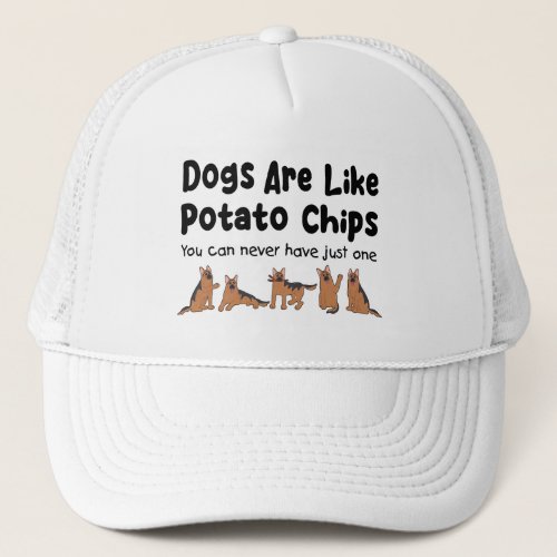 German Shepherd Dogs Are Like Potato K9 Lovers Trucker Hat
