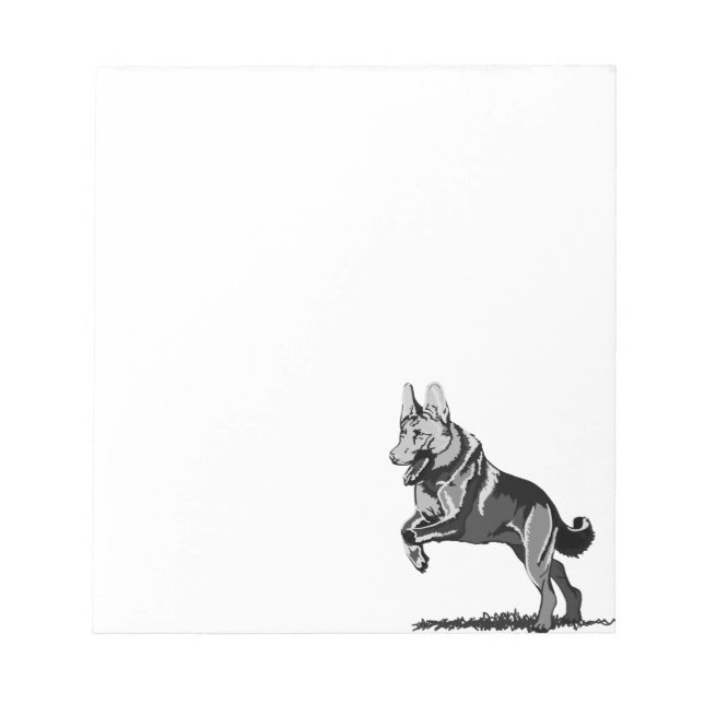 German Shepherd Dogs Notepad (Front)