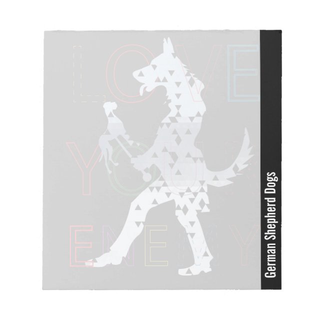 German Shepherd Dogs Notepad (Front)