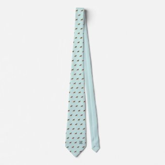 German Shepherd Dogs Pattern Monogrammed Neck Tie | Zazzle