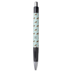 German Shepherd Dogs Pattern Monogrammed Pen
