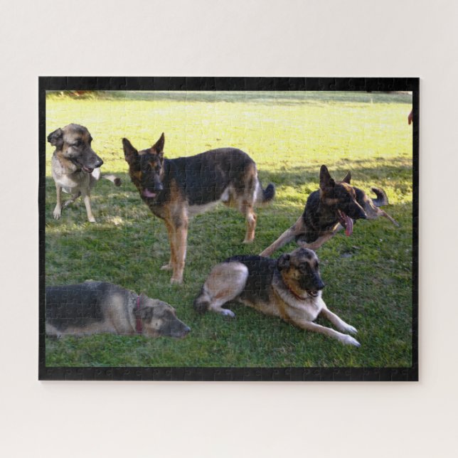 GERMAN SHEPHERD DOGS puzzle (Horizontal)