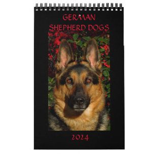 GERMAN SHEPHERD DOGS - Single Page Calendar