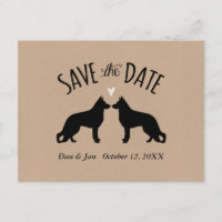German Shepherd Dogs Wedding Save the Date