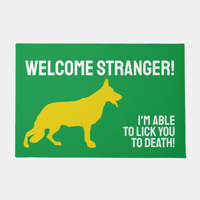 German Shepherd Doormat (Front)