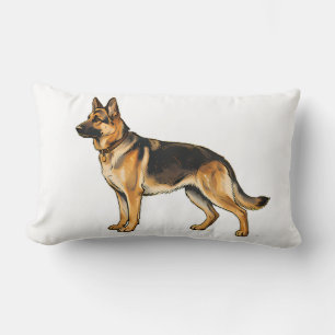 German Shepherd Double-Sided Throw Pillow