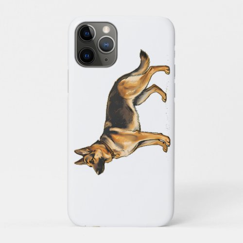 German Shepherd Double-Sided Throw Pillow iPhone 11 Pro Case