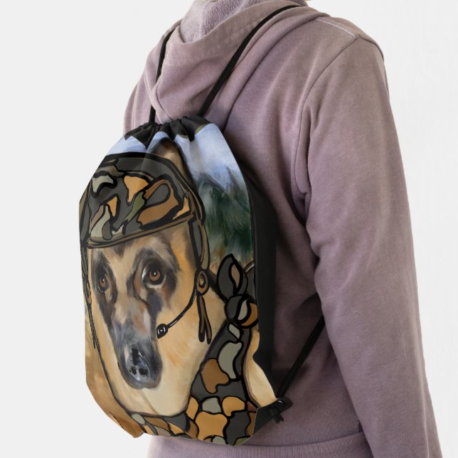 GERMAN SHEPHERD       DRAWSTRING BAG (Insitu)