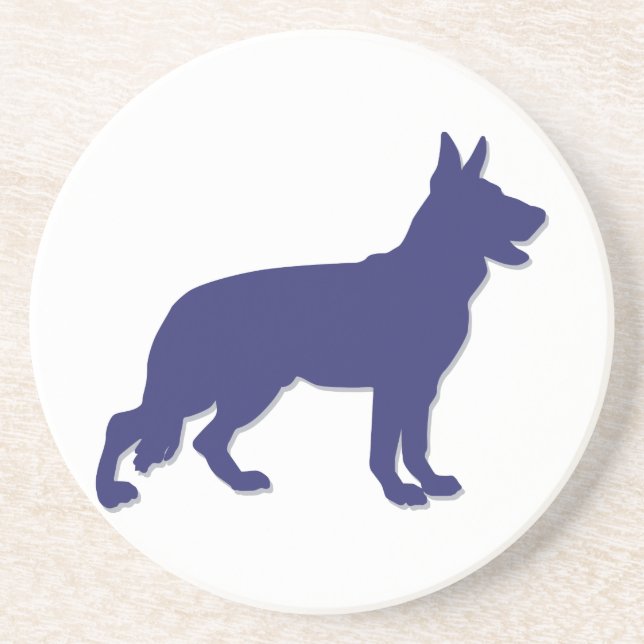 German Shepherd Drink Coaster (Front)