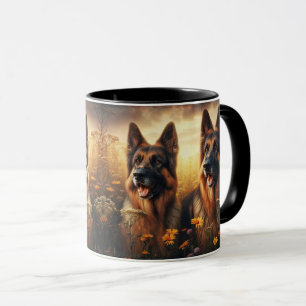 GERMAN SHEPHERD DUO -205- MUG