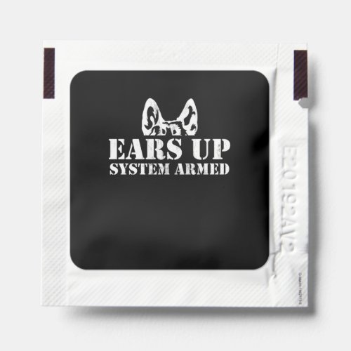 German Shepherd Ears Up System Armed  Hand Sanitizer Packet