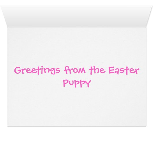 German Shepherd Easter Puppy (Inside Horizontal (Bottom))