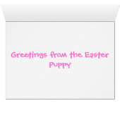 German Shepherd Easter Puppy Cards (Inside Horizontal (Bottom))