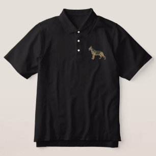 German Shepherd Embroidered Polo Shirt