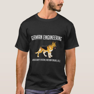 German Shepherd Engineering Home Security System T-Shirt