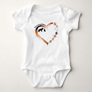 German Shepherd Every Dog Matters Heart Pet Paws Baby Bodysuit