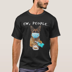 German Shepherd Ew People Dog Wearing A Face Mask T-Shirt