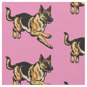 German Shepherd Fabric