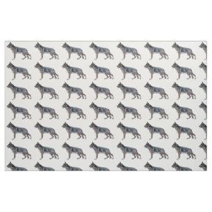 German Shepherd fabric