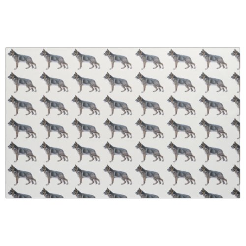 German Shepherd fabric