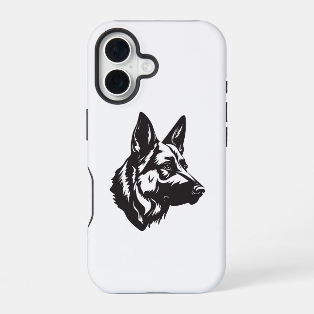 German Shepherd Face iPhone Case (Back)