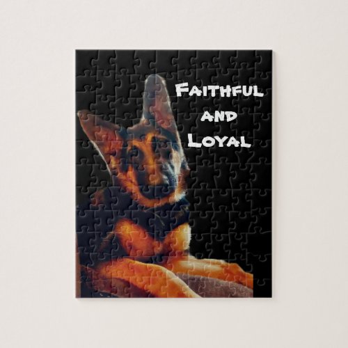 GERMAN SHEPHERD FAITHFUL AND LOYAL JIGSAW PUZZLE