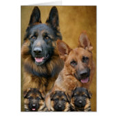 German Shepherd Family Card (Front)