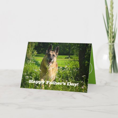 German Shepherd Fathers Day Card