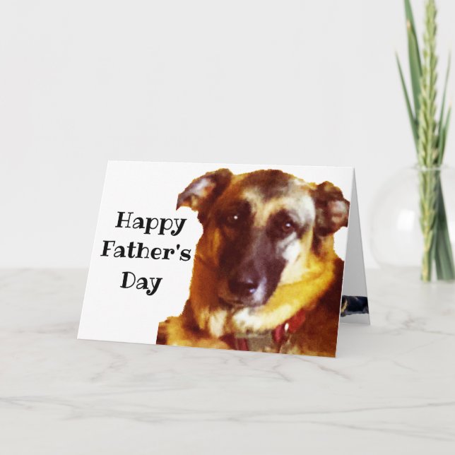 GERMAN SHEPHERD FATHER'S DAY  CARD (Front)