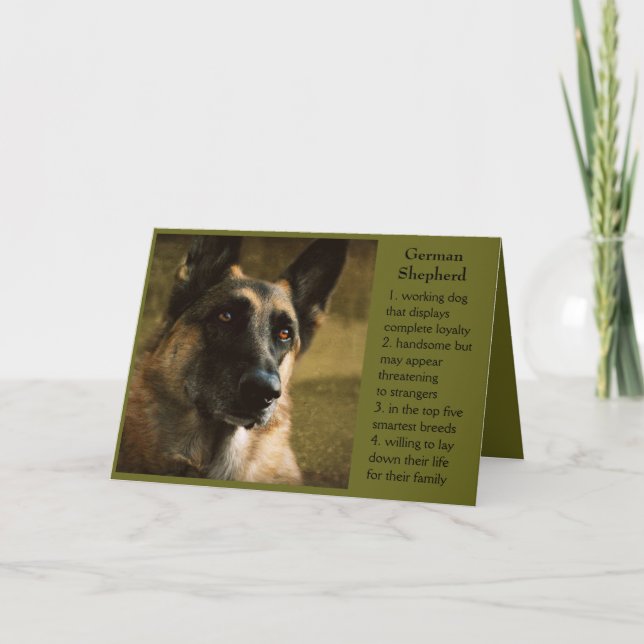 German Shepherd Father's Day Card (Front)