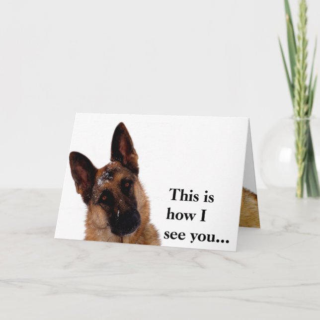 German Shepherd Father's Day Card (Front)