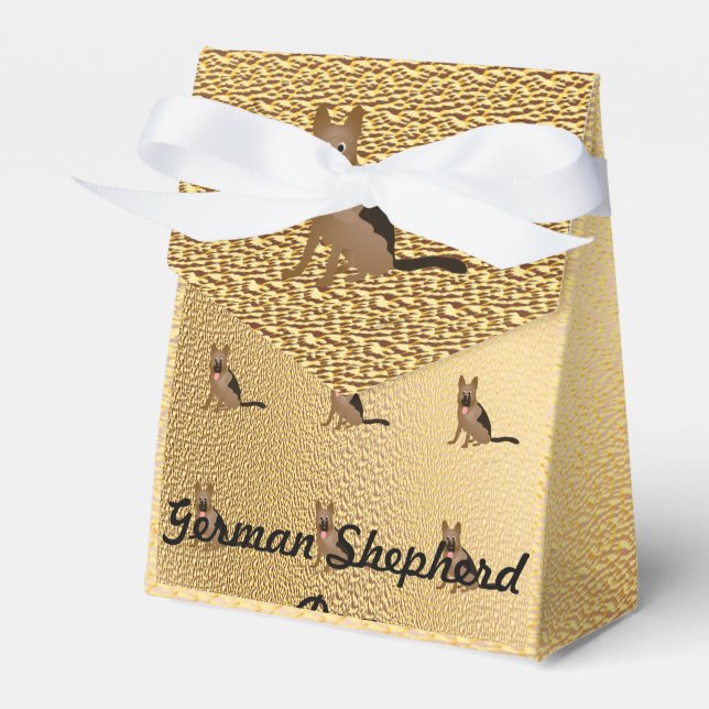 German Shepherd Favor Boxes (Front Side)