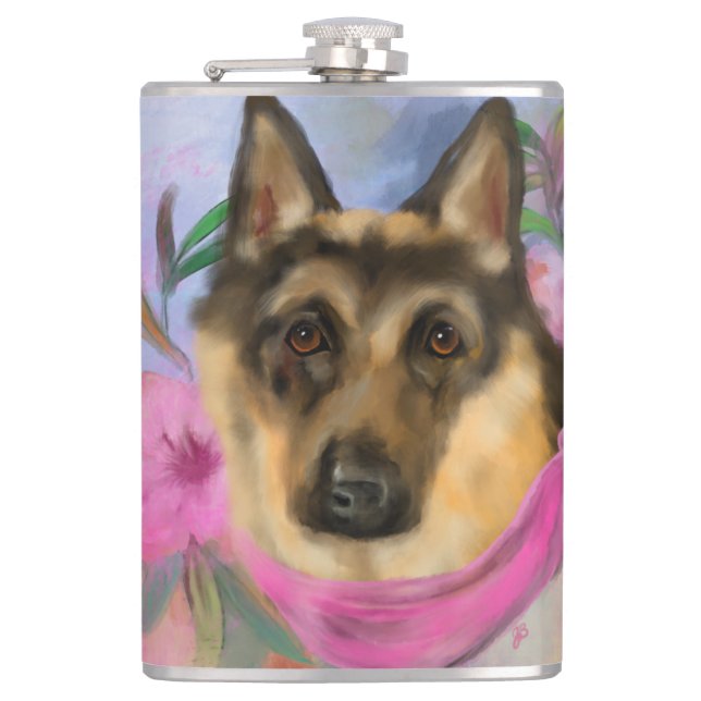 GERMAN SHEPHERD     FLASK (Front)