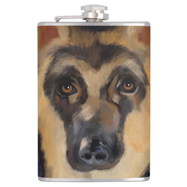 GERMAN SHEPHERD         FLASK (Front)