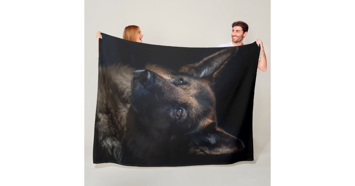 German Shepherd Fleece Blanket Zazzle