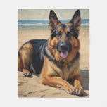 German Shepherd Fleece Blanket