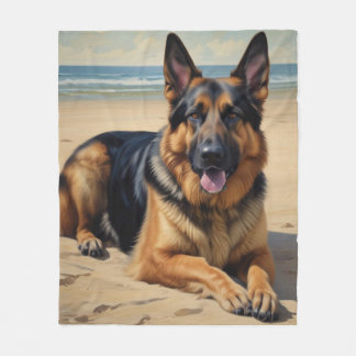German Shepherd Fleece Blanket